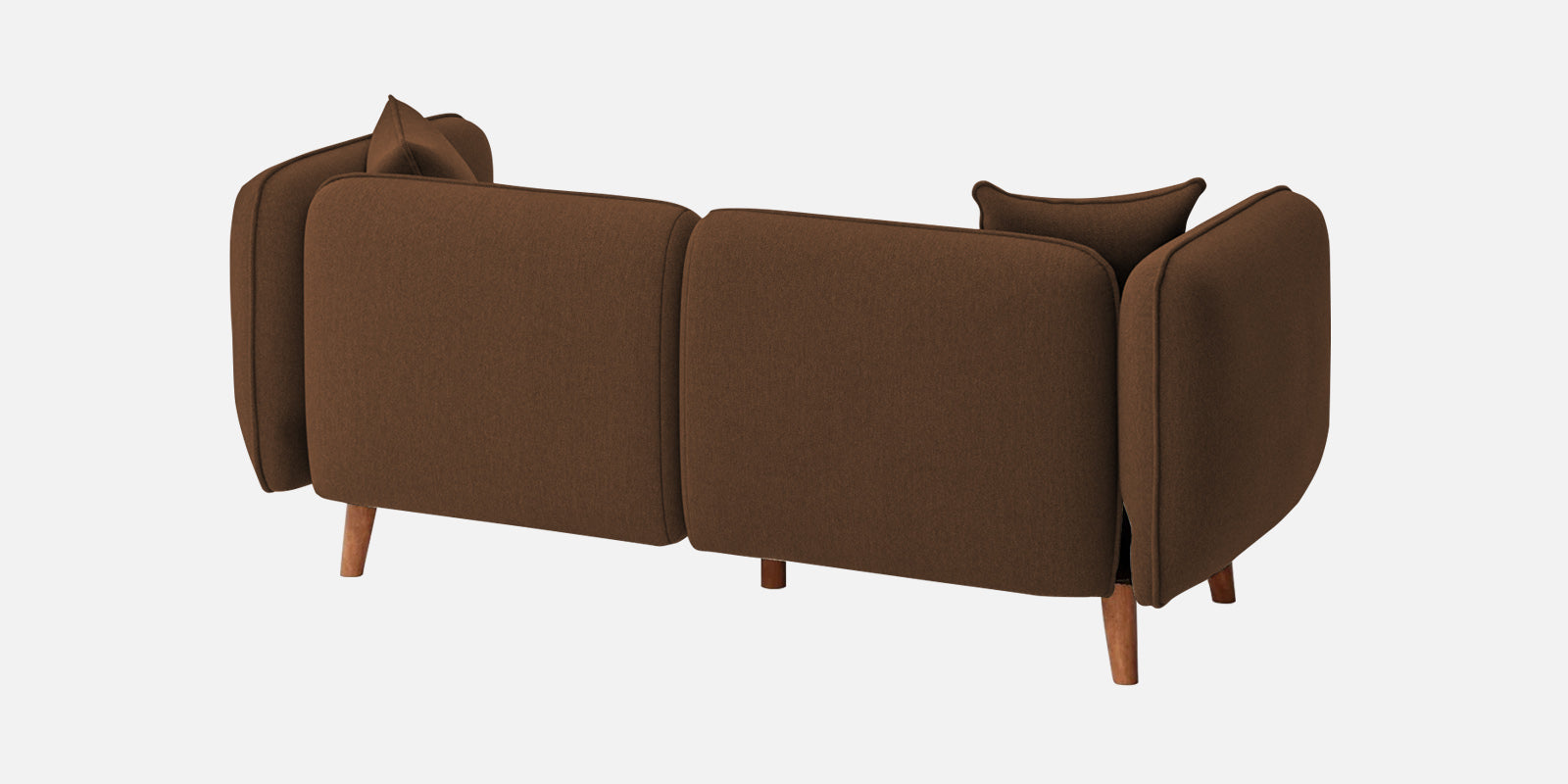 Reva Fabric 2 Seater Sofa In Chestnut Brown Colour