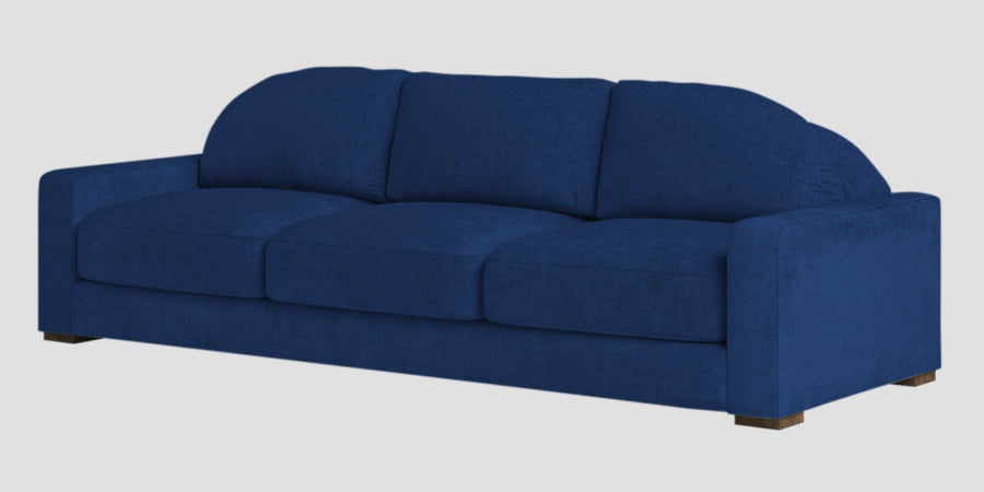 Dara Fabric 3 Seater Sofa In Royal Blue Colour - Febonic Living