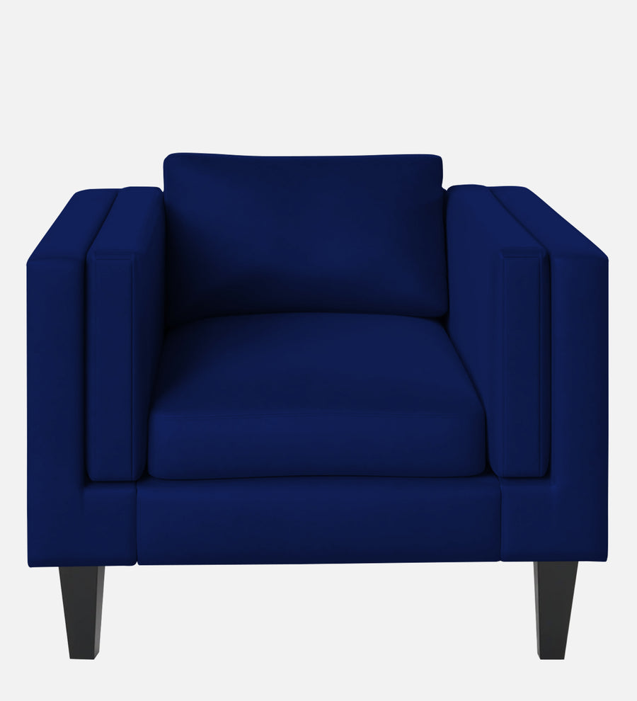Jasper Velvet 1 Seater Sofa In Imperial Blue Colour - Febonic Living