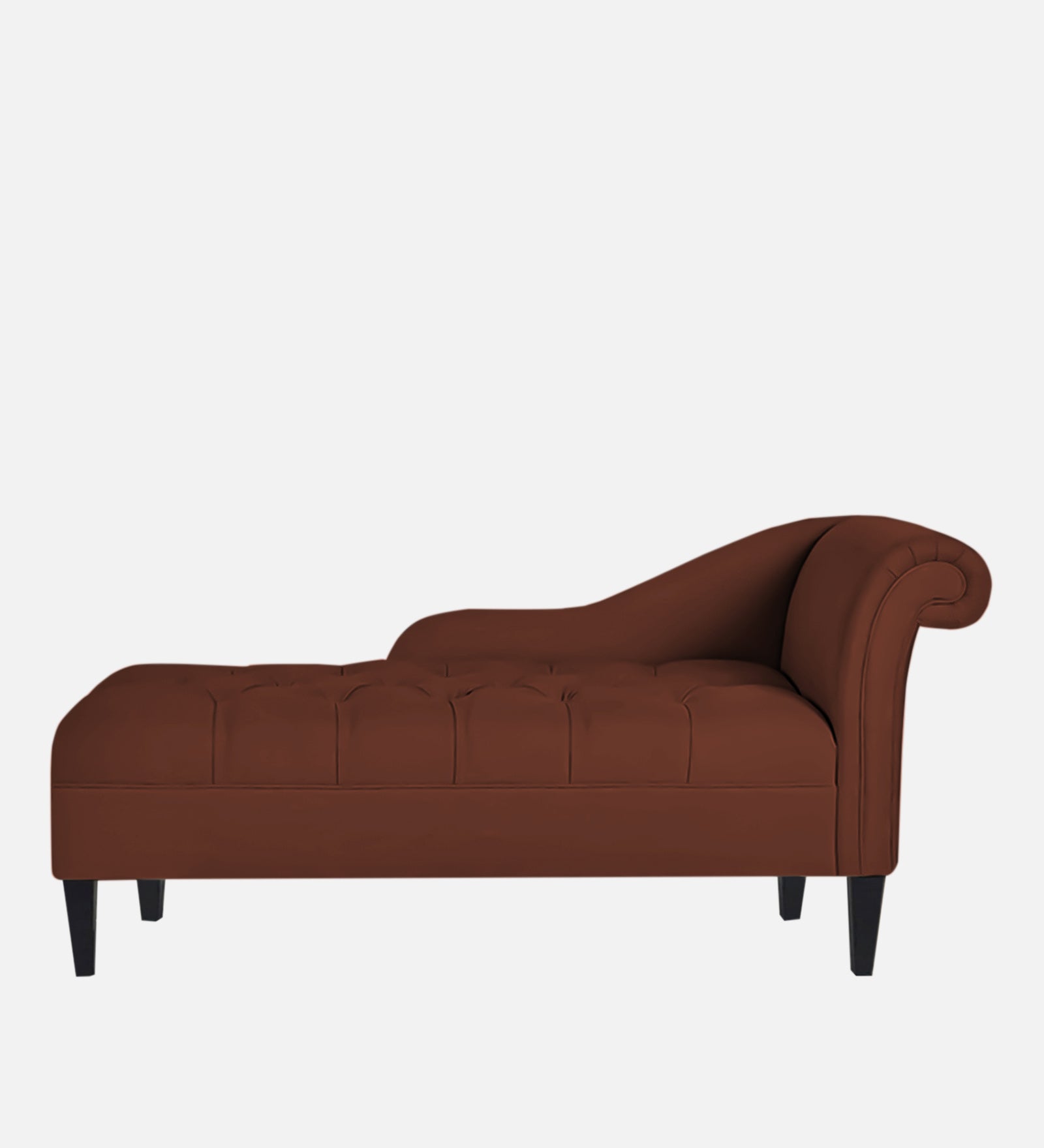 Adria Fabric LHS Chaise Lounger in Coffee Brown Colour