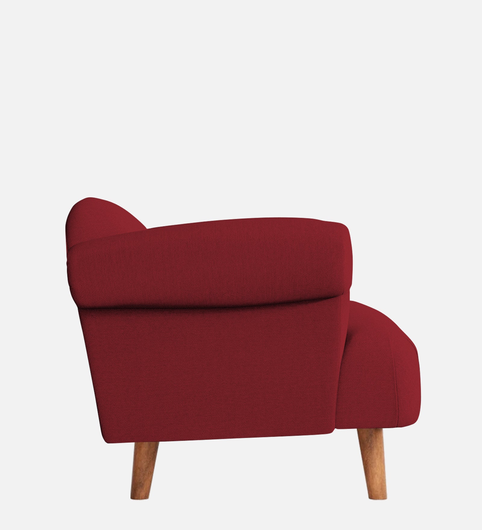 Barber Fabric 1 Seater Sofa in Chilli Red Colour