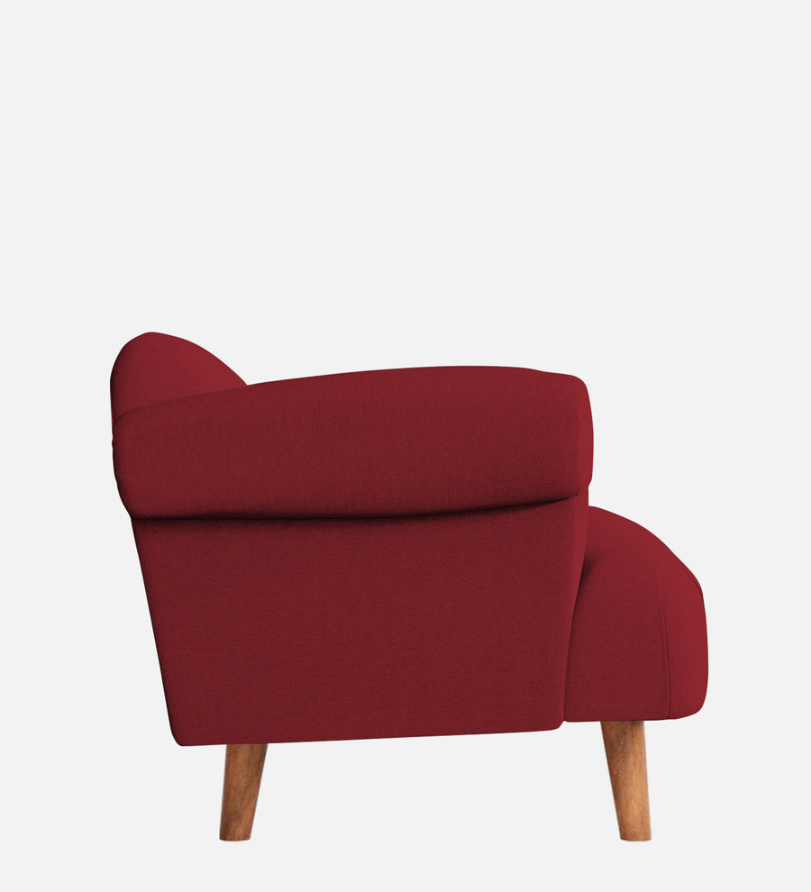 Barber Fabric 1 Seater Sofa In Chilli Red Colour - Febonic Living