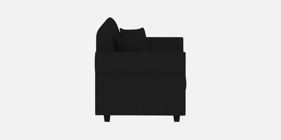 Derado Fabric 2 Seater Sofa In Zed Black Colour - Febonic Living