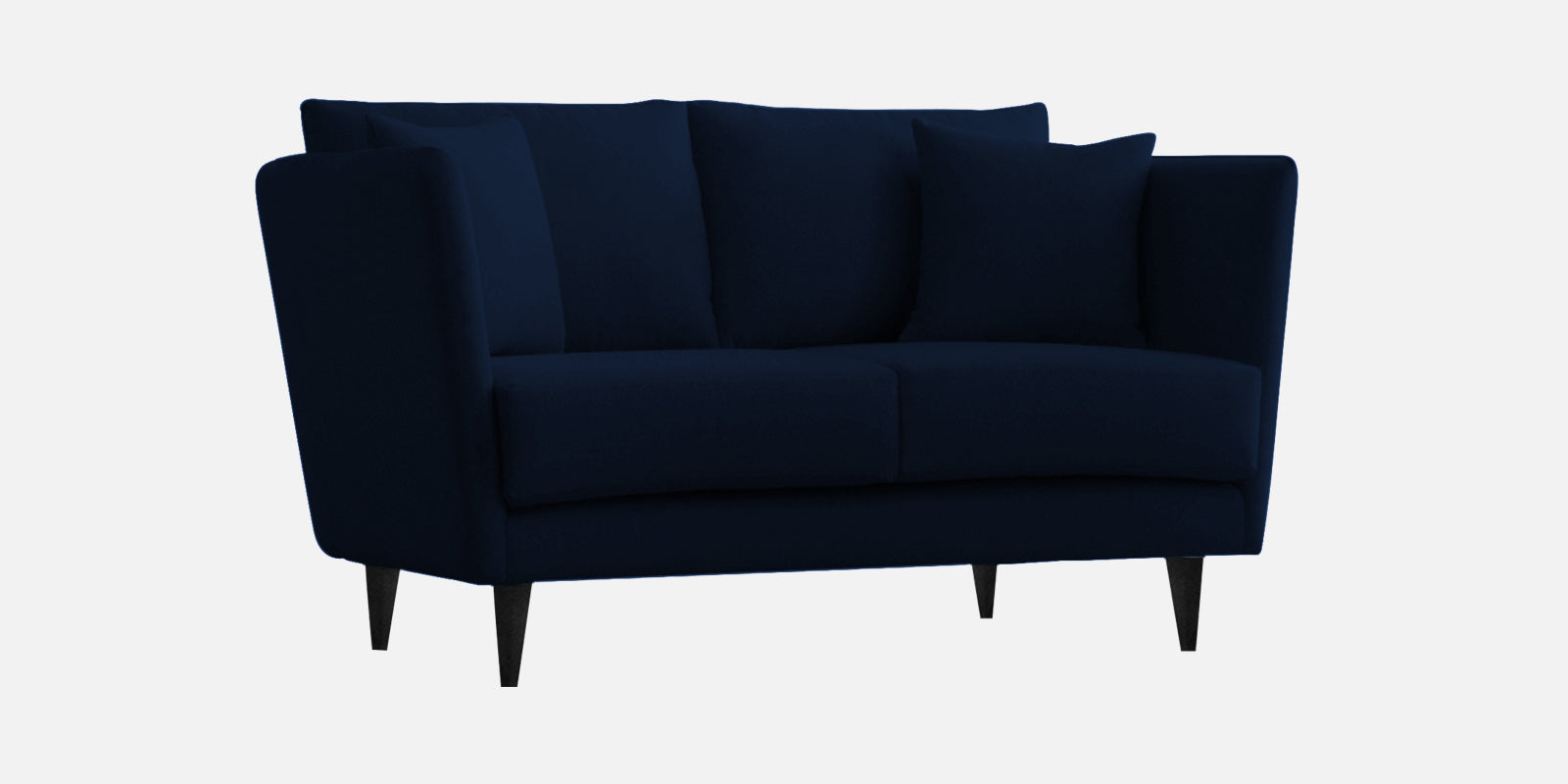 Norway Velvet 2 Seater Sofa In Dark Blue Colour