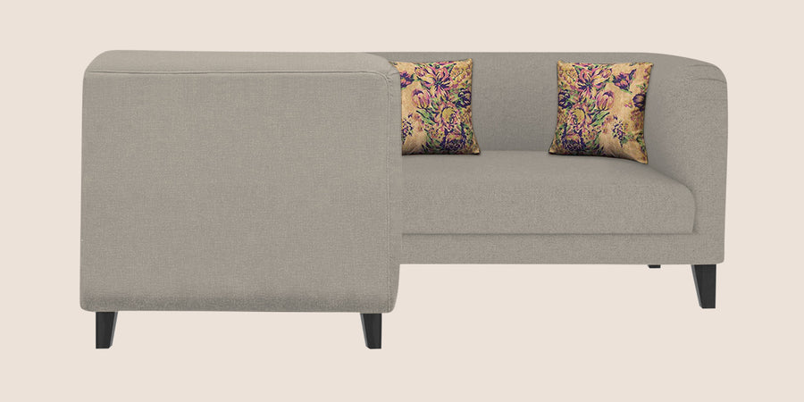 Niki Fabric Corner Sofa In Ash Grey Colour - Febonic Living