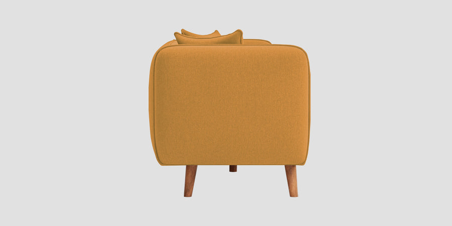 Reva Fabric 3 Seater Sofa In Corn Yellow Colour - Febonic Living