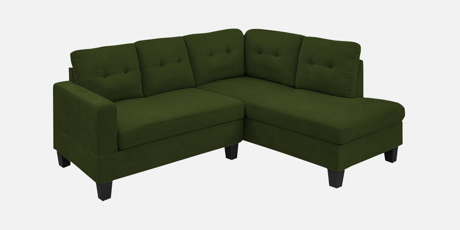 Thomas Fabric Lhs Sectional Sofa 2 Lounger In Olive Green Colour - Febonic Living