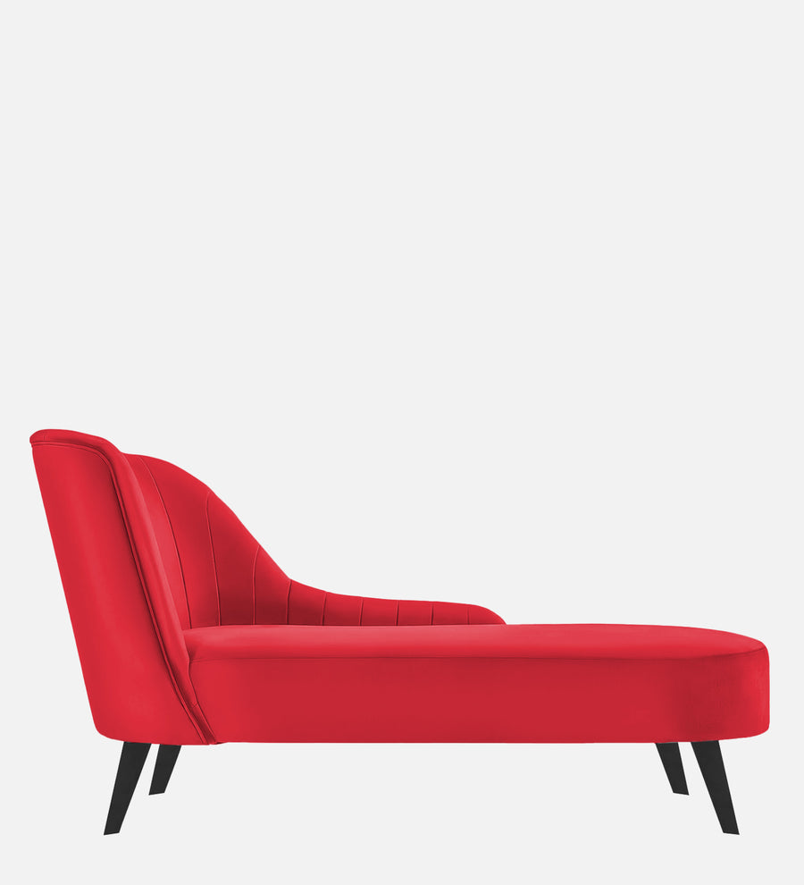 Flora Velvet Rhs Chaise Lounger In Ox Blood Maroon Colour - Febonic Living