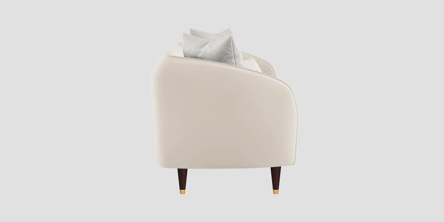 Hairo Velvet 2 Seater Sofa In Camel Beige Colour - Febonic Living