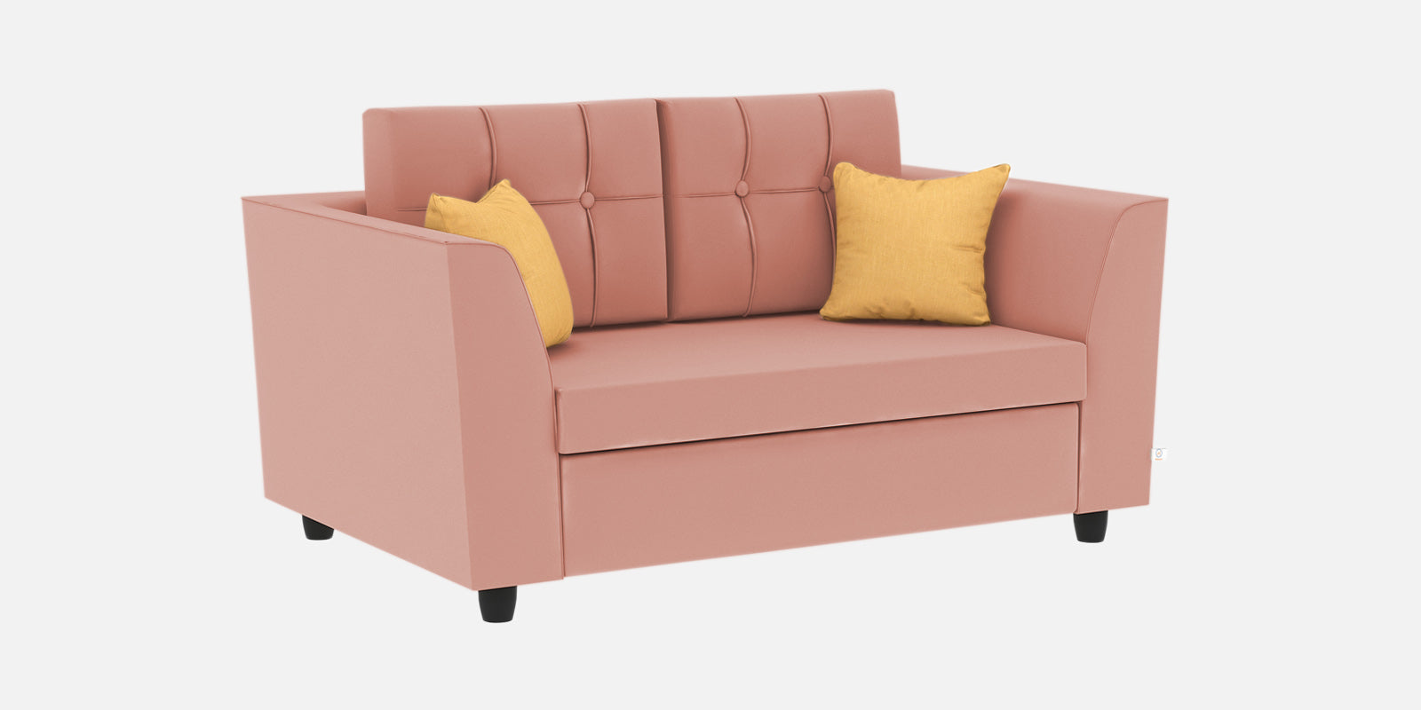 Nestin Velvet 2 Seater Sofa in Blush Pink Colour