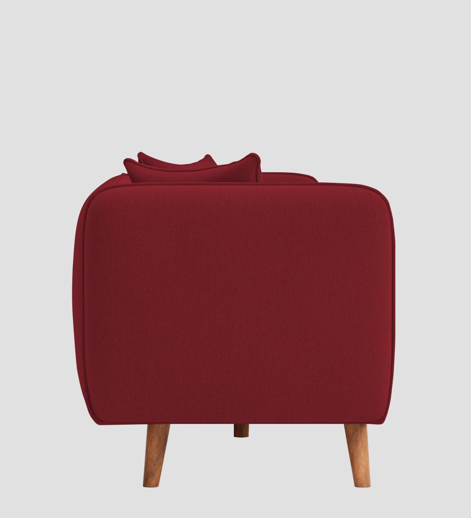 Reva Fabric 1 Seater Sofa In  Chilli Red Colour - Febonic Living