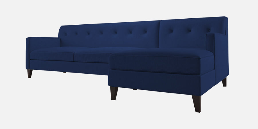 Miller Fabric Lhs Sectional Sofa 3 Lounger In Royal Blue Colour - Febonic Living