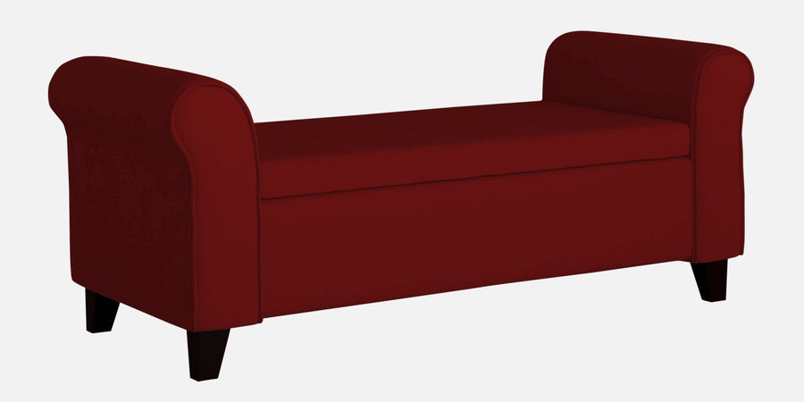 Molo Fabric 2 Seater Recamier In Blood Maroon Colour With Storage - Febonic Living