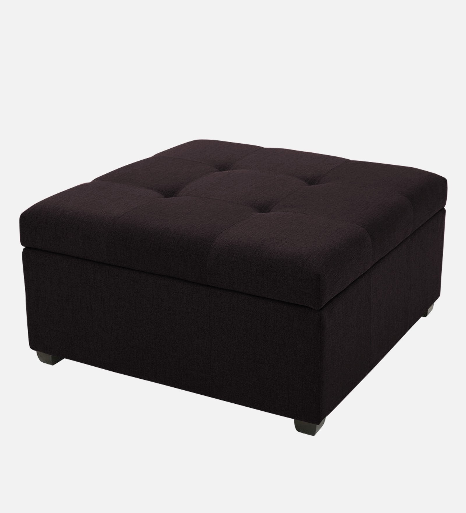 Mubila Fabric Ottoman In Cara Brown Colour With Storage