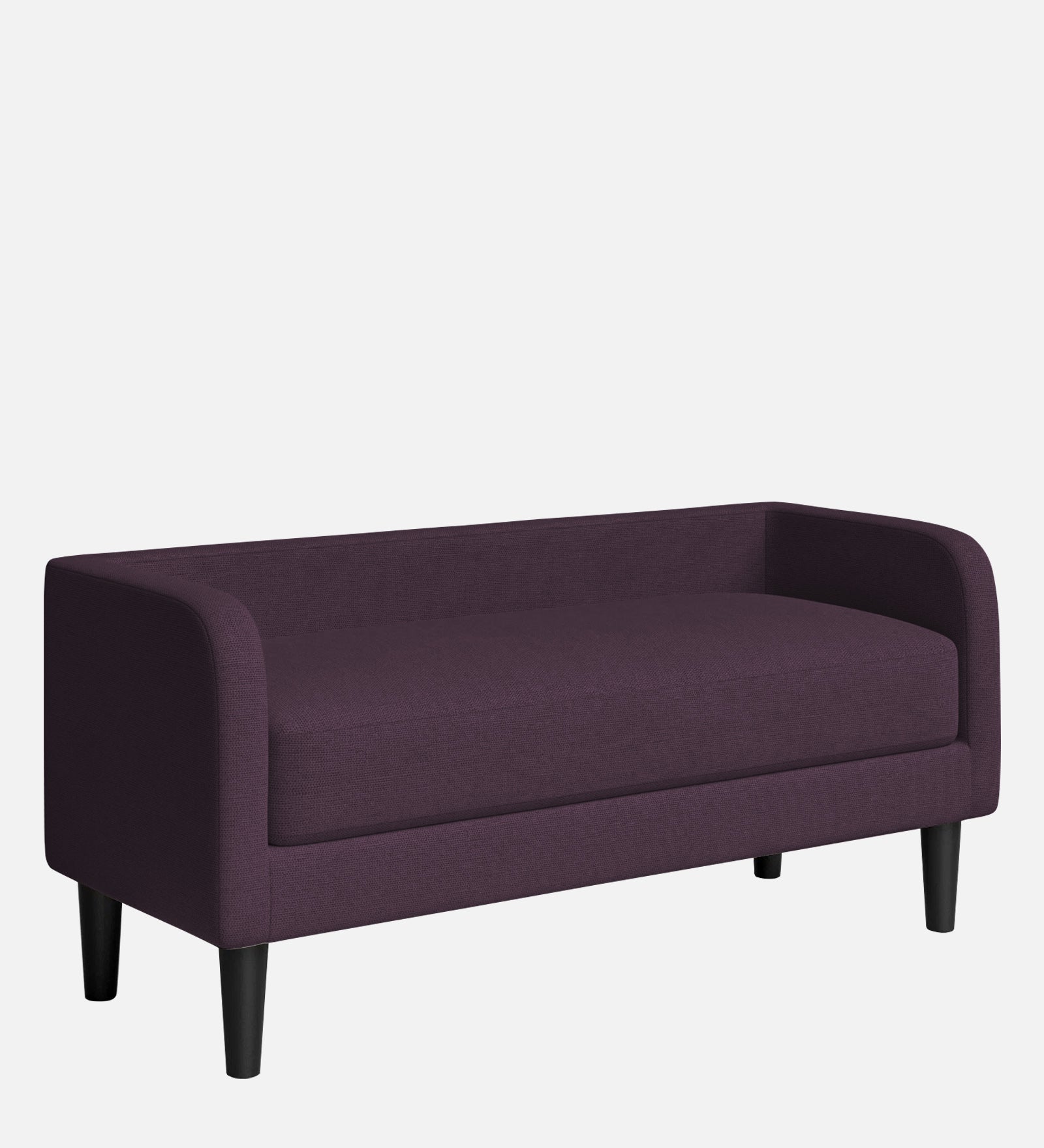 Maya Fabric Bench In Greek Purple Colour