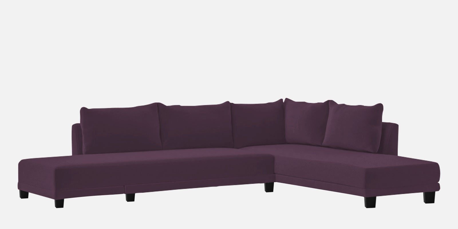 Ira Fabric LHS 6 Seater Sofa Cum Bed In Greek Purple Colour