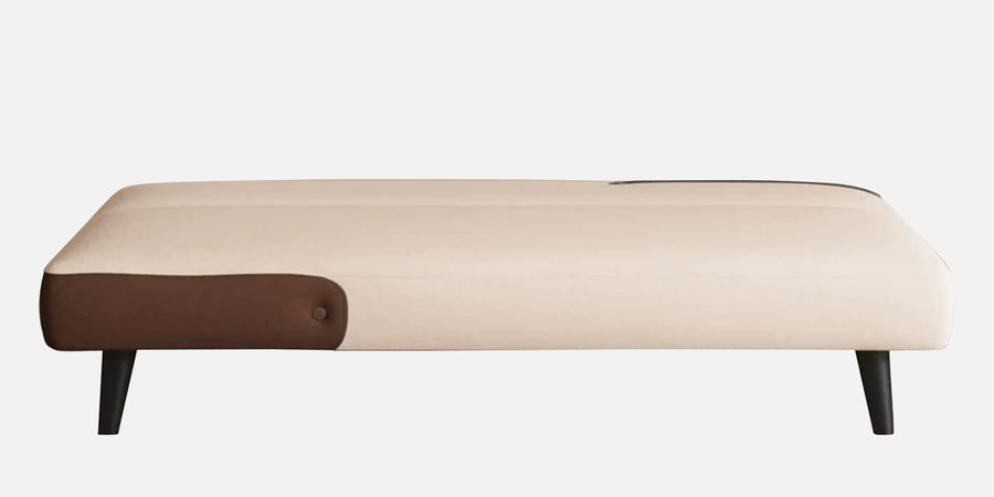 Vedan Fabric 3 Seater Convertible Sofa Cum Bed In Woom Beige Colour - Febonic Living