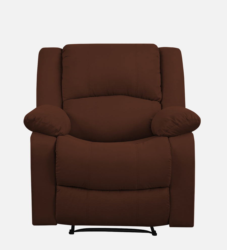 Henry Fabric 1 Seater Motorized Recliner In Coffee Brown Colour - Febonic Living