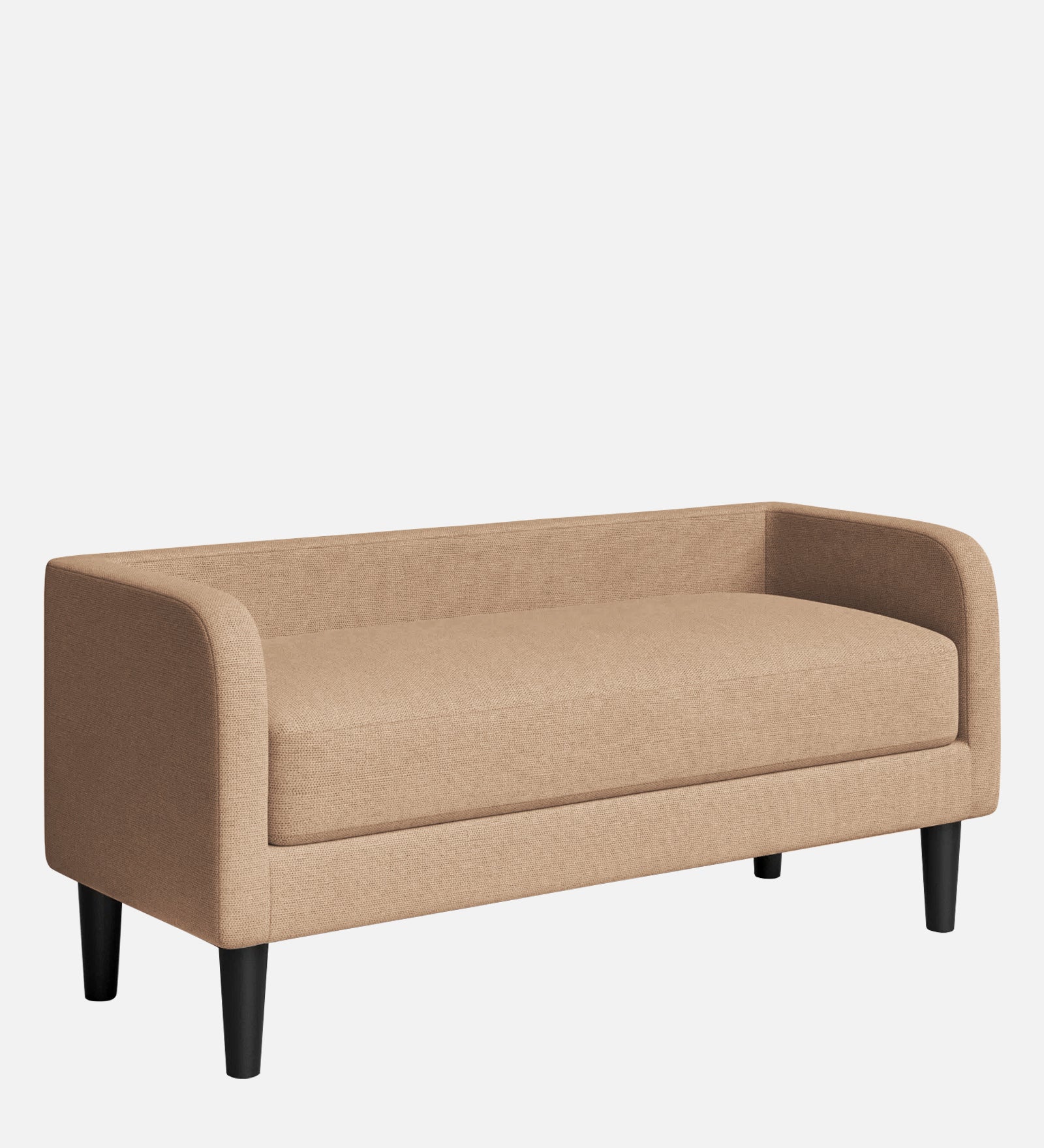 Maya Fabric Bench In Cosmic Beige Colour