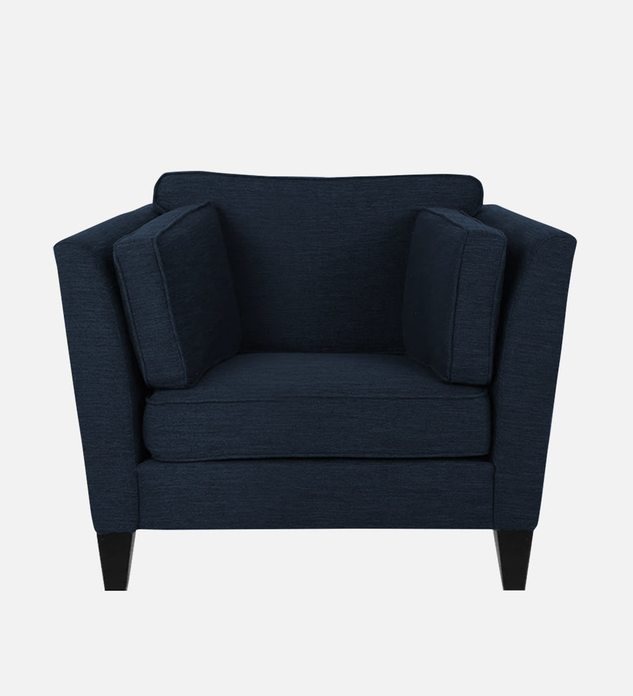 Nigar Fabric 1 Seater Sofa In Denim Blue Colour - Febonic Living
