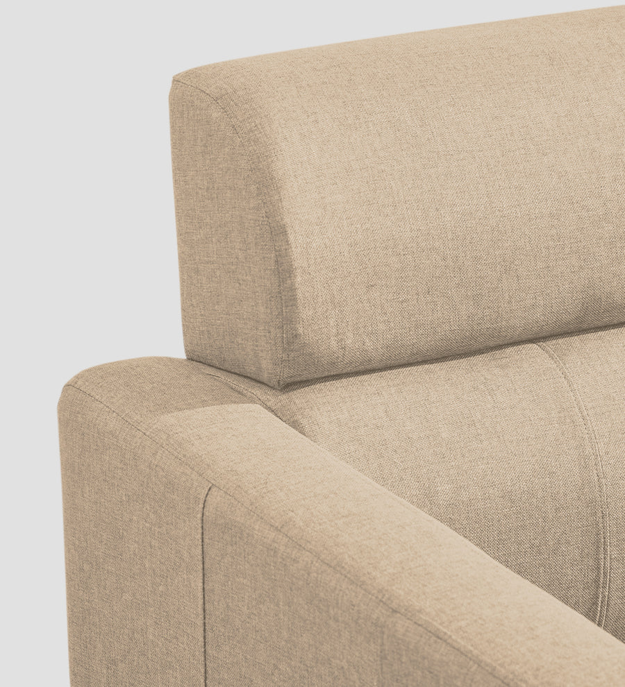 Devo Fabric 1 Seater Sofa In Olive Beige Colour - Febonic Living