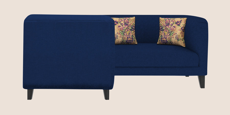 Niki Fabric Corner Sofa In Royal Blue Colour - Febonic Living