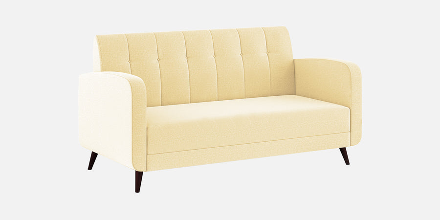 Wiki Velvet 3 Seater Sofa In Sandy Beige Colour - Febonic Living