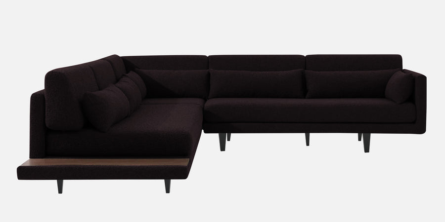 Malta Fabric 6 Seater Rhs Corner Sofa In Cara Brown Colour - Febonic Living