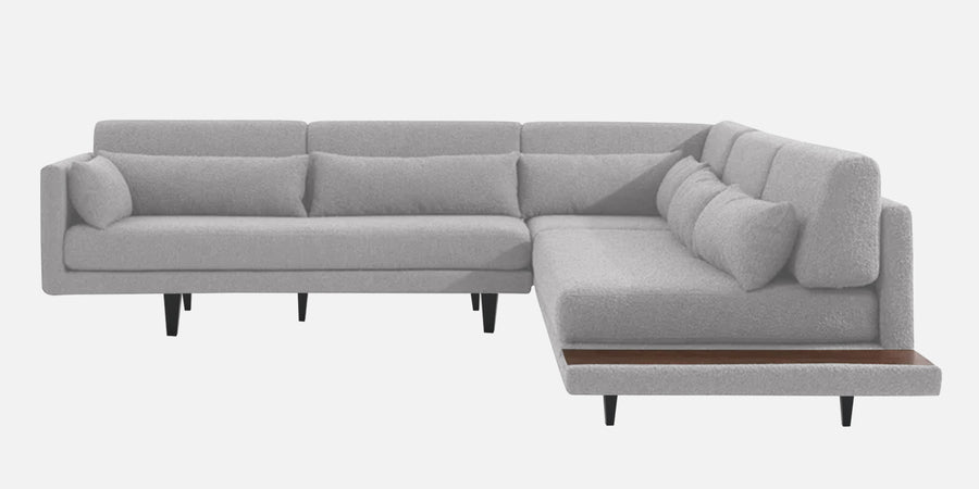 Malta Fabric 6 Seater Lhs Corner Sofa In Lit Grey Colour - Febonic Living