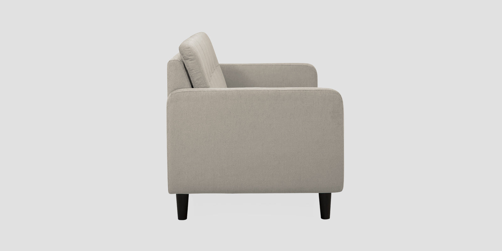 Noha Fabric 3 Seater Sofa In Ash Grey Colour