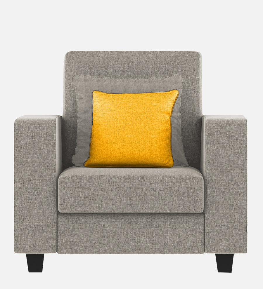 Nabi Fabric 1 Seater Sofa In Ash Grey Colour - Febonic Living