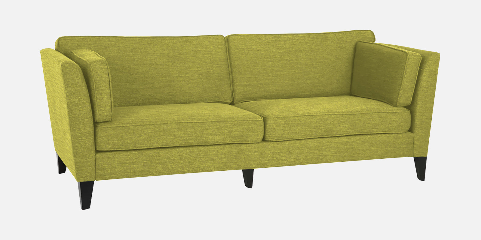 Nigar Fabric 3 Seater Sofa in Parrot Green Colour