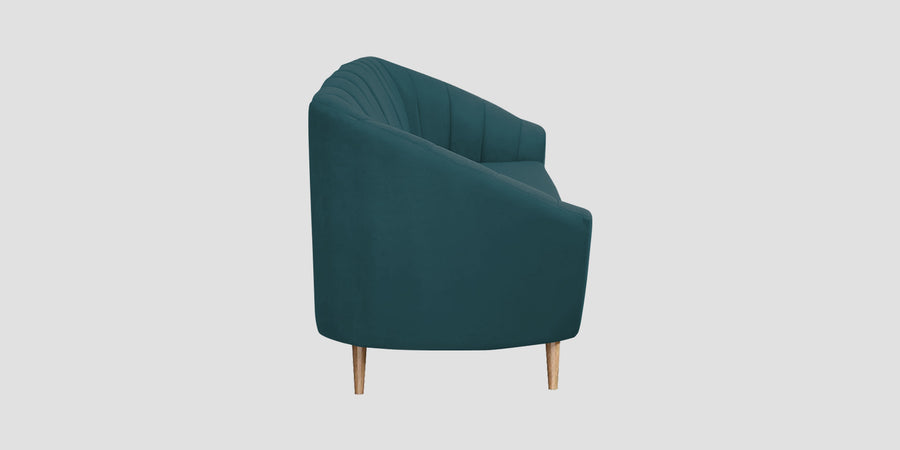 Kaylee Velvet 3 Seater Sofa In Arabian Green Colour - Febonic Living