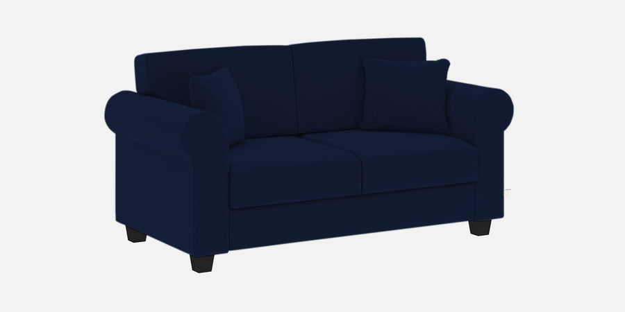 Numonk Velvet 2 Seater Sofa In Indigo Blue Colour - Febonic Living