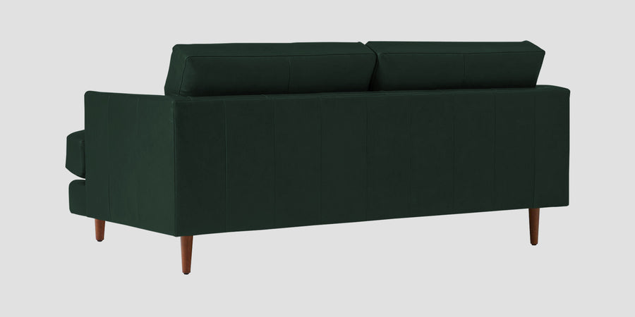 Sterio Leatherette 2 Seater Sofa In Basil Green Colour - Febonic Living