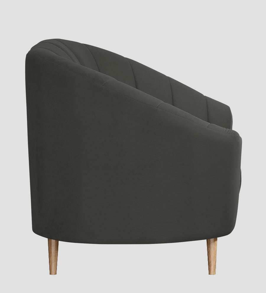 Kaylee Velvet 1 Seater Sofa In Hory Grey Colour - Febonic Living
