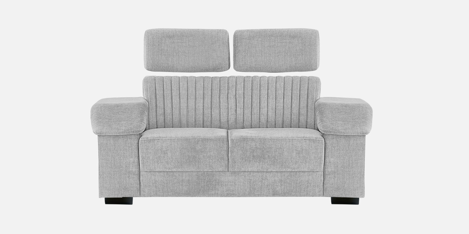 Draco Fabric 2 Seater Sofa In Lit Grey Colour