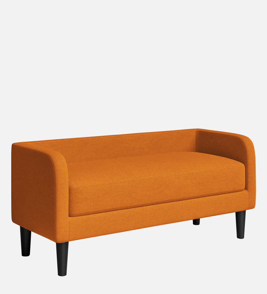 Maya Fabric Bench In Vivid Orange Colour - Febonic Living