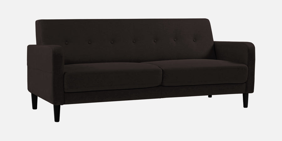 Marq Fabric 3 Seater Sofa In Cara Brown Colour - Febonic Living