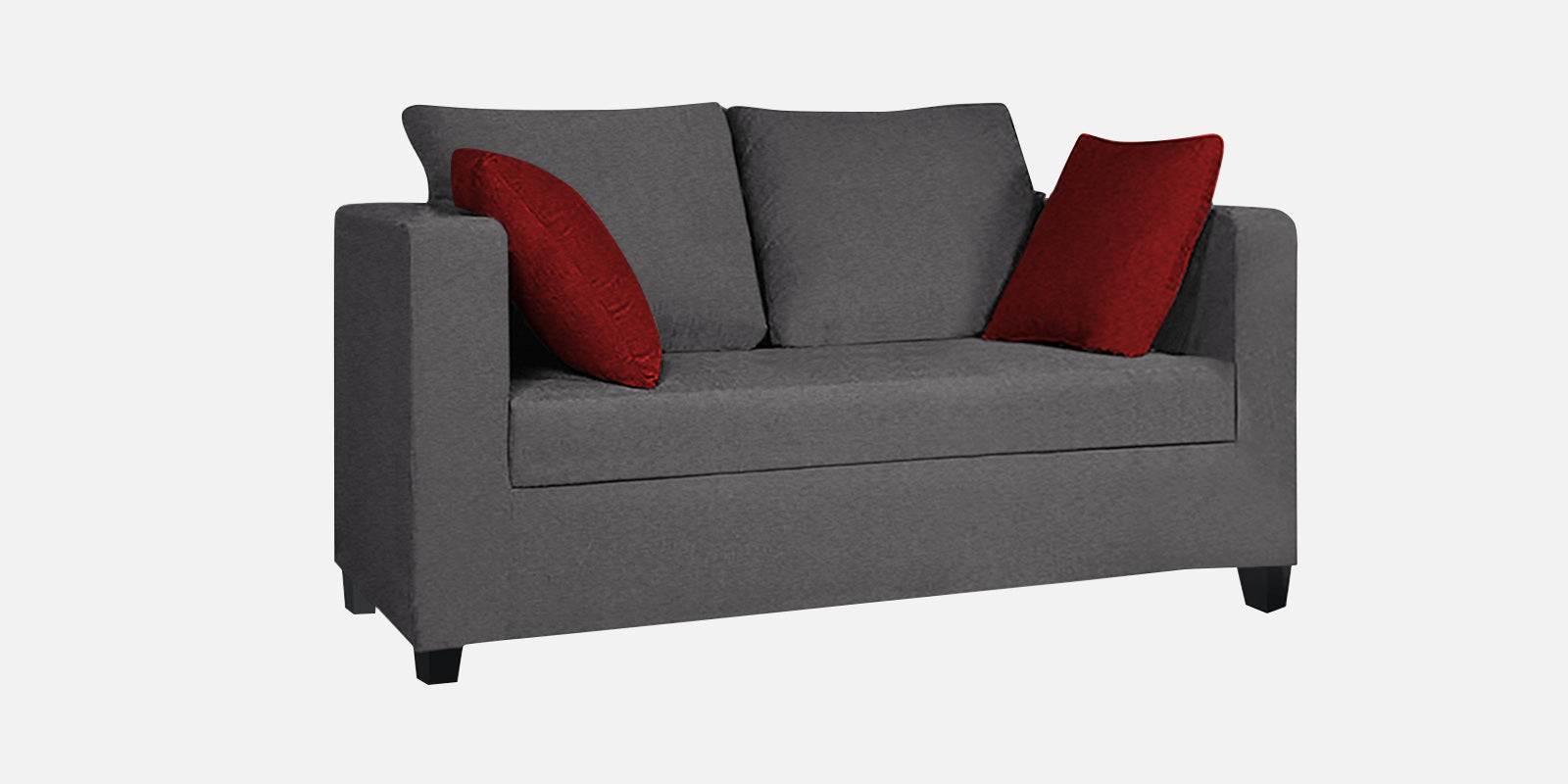 Nuska Fabric 2 Seater Sofa In Sudo Grey Colour - Febonic Living