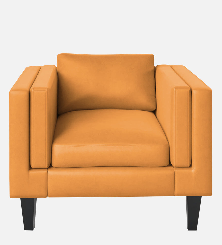 Jasper Velvet 1 Seater Sofa In Tangerine Orange Colour - Febonic Living