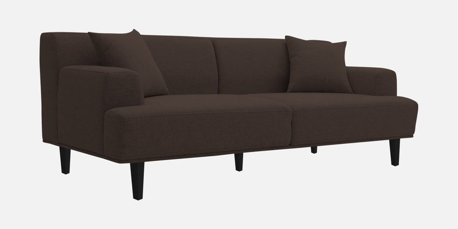 Cobby Fabric 3 Seater Sofa In Coco Brown Colour - Febonic Living