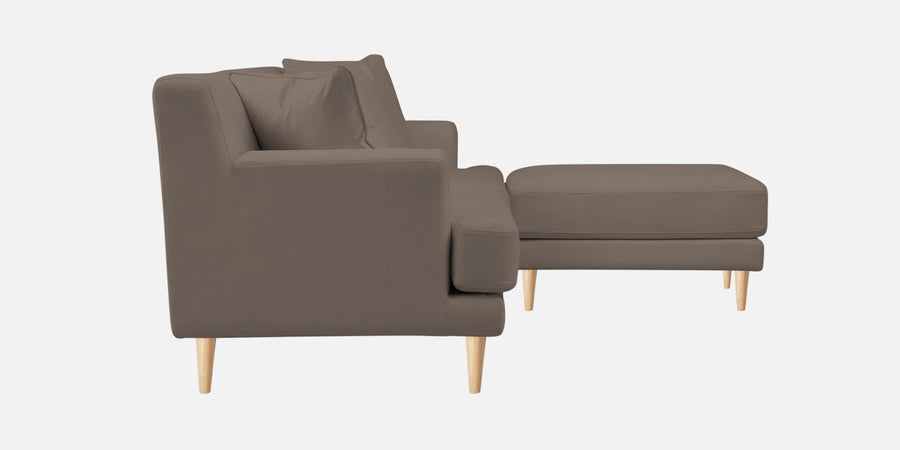 Woody Fabric Rhs Sectional Sofa 3 Lounger In Rock Beige Colour - Febonic Living