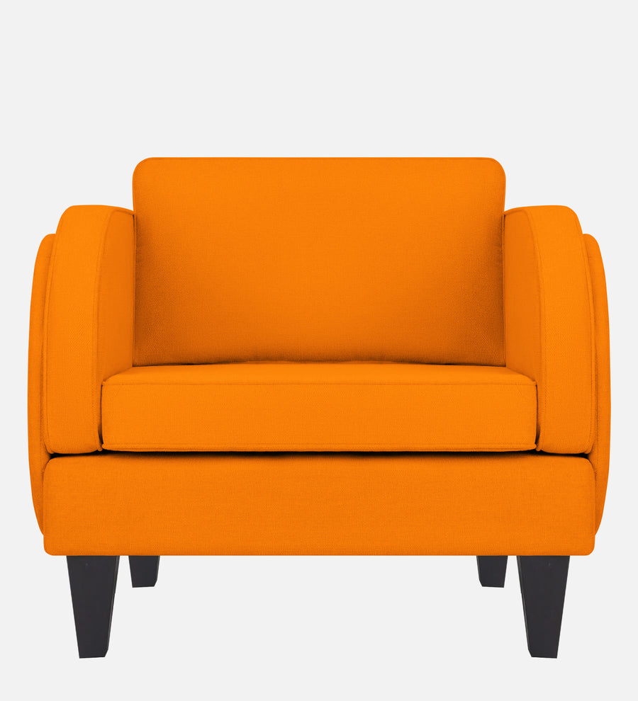 Siddy Fabric 1 Seater Sofa In Vivid Orange Colour - Febonic Living