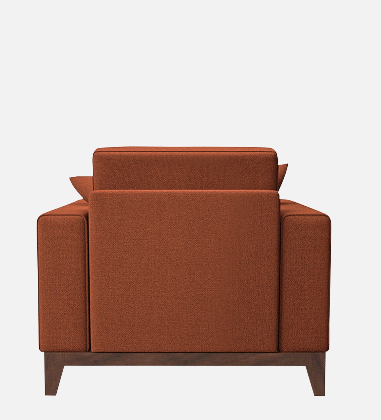 Luca Fabric 1 Seater Sofa in Royal Orange Colour