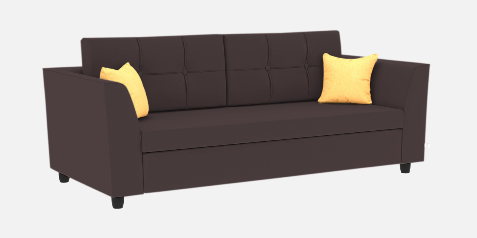 Nestin Velvet 3 Seater Sofa in Mocha Brown Colour