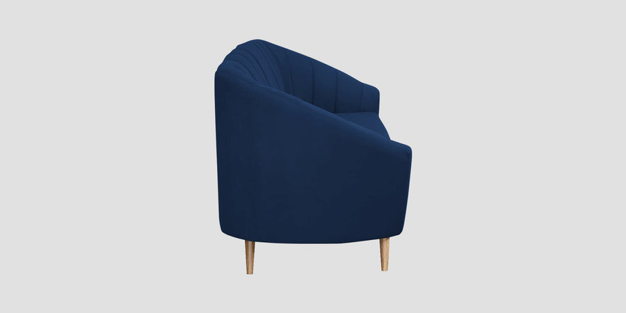 Kaylee Velvet 3 Seater Sofa In Imperial Blue Colour - Febonic Living