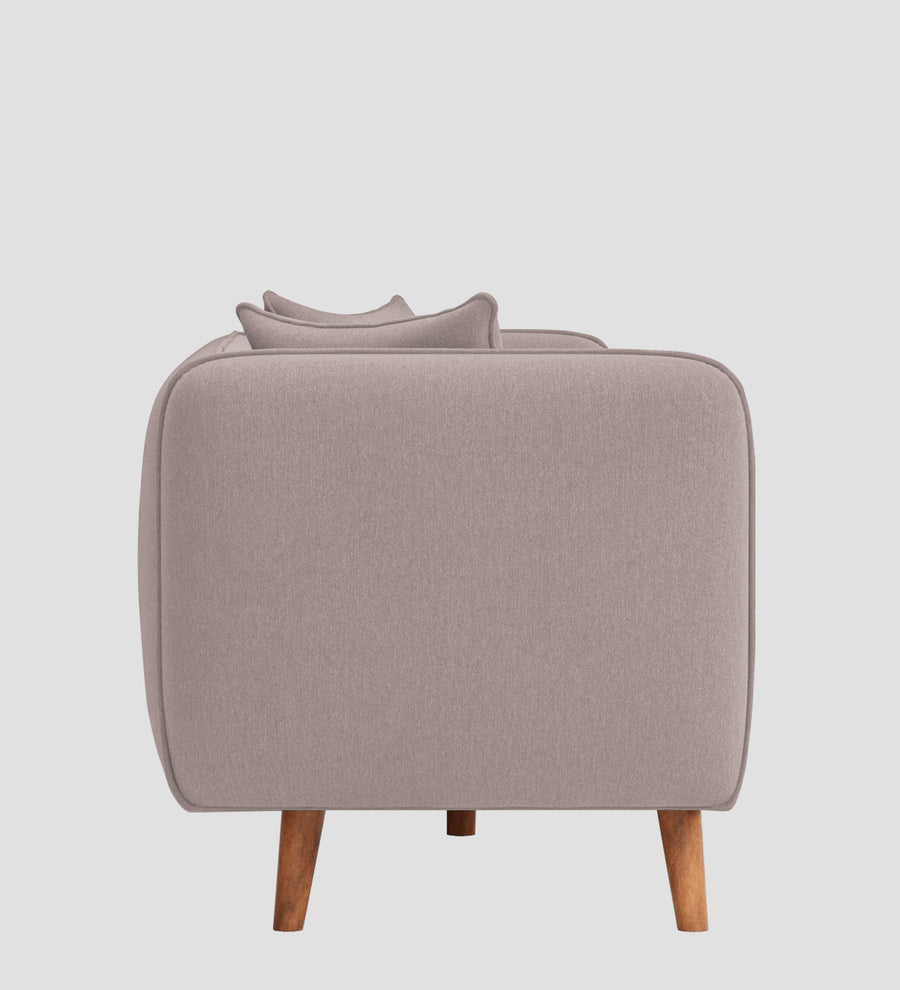 Reva Fabric 1 Seater Sofa In Almond Beige Colour - Febonic Living