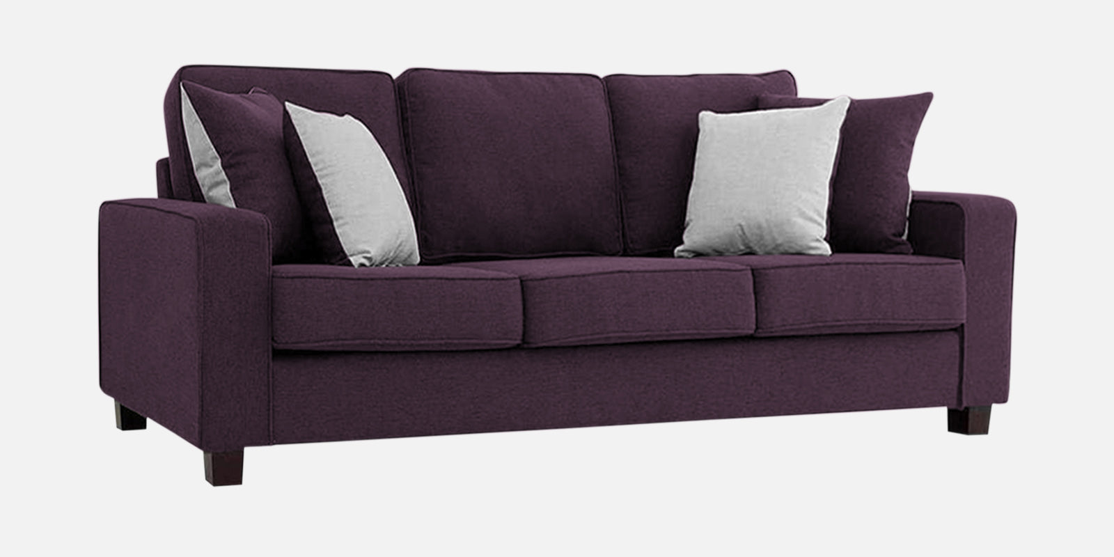 Ladybug Fabric 3 Seater Sofa In Greek Purple Colour