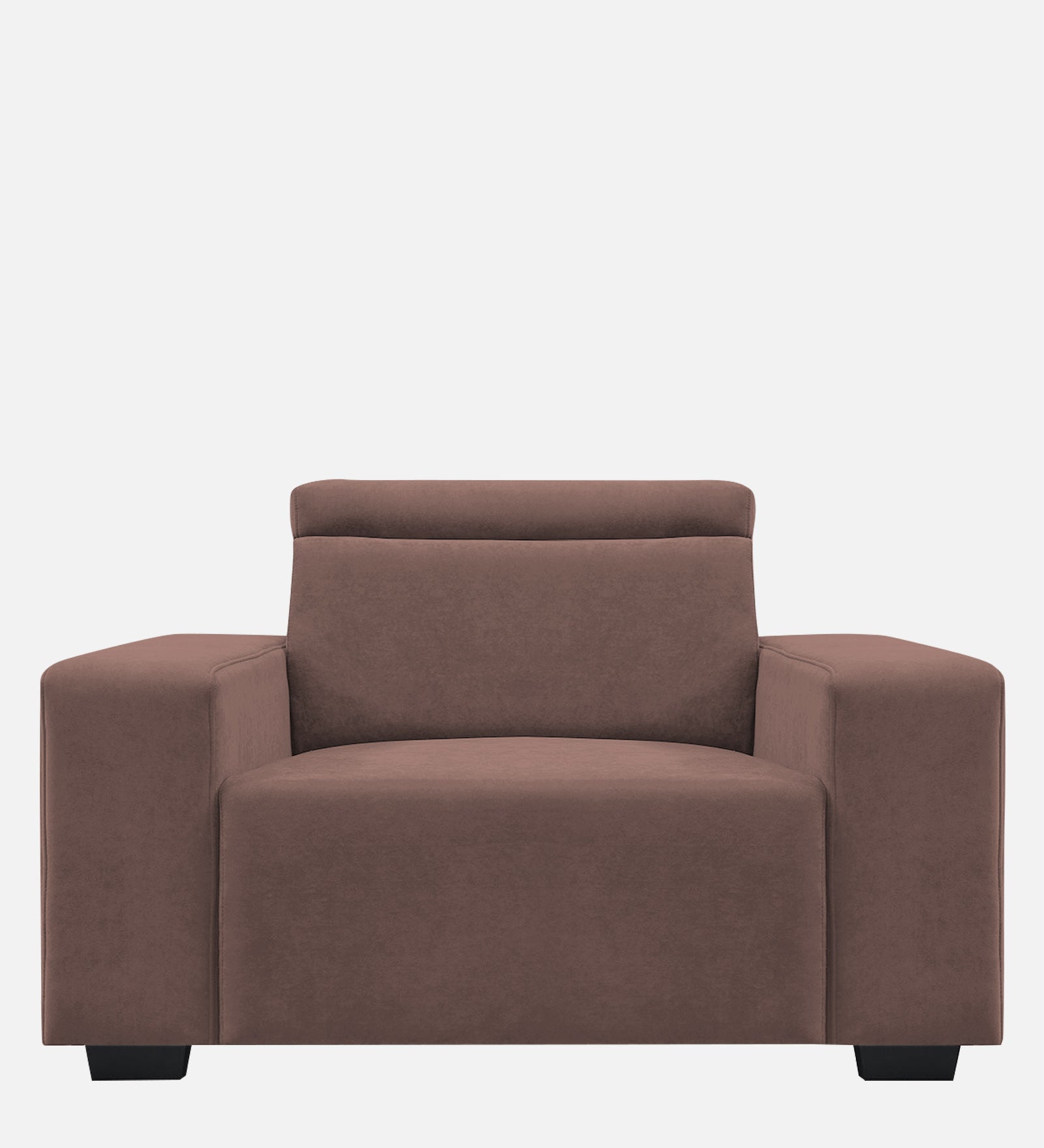 Hiro Fabric 1 Seater Sofa In  Berry Wine Colour - Febonic Living